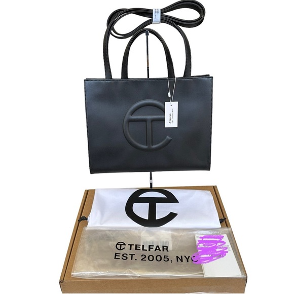 Telfar Medium Tote Shopping Bag Black - Picture 11 of 11